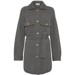 Brunello Cucinelli, Dames, Truien, Grijs, Maat: S