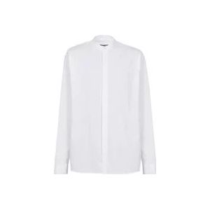 Balmain Katoenen overhemd , White , Heren , Maat: XL