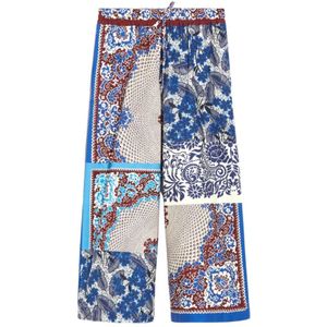 Max Mara, Dames, Broeken, Veelkleurig, Maat: 2XS Katoen,