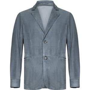 Franzese Collection - Blazer - Blauw - Suède