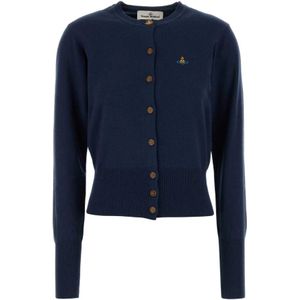 Vivienne Westwood, Dames, Truien, Blauw, Maat: S Katoen,