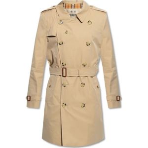 Burberry Beige Katoenen Trenchcoat , Beige , Heren , Maat: XL