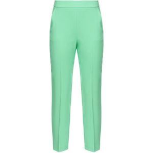 Pinko, Dames, Broeken, Groen, Maat: 2XL Poliester,