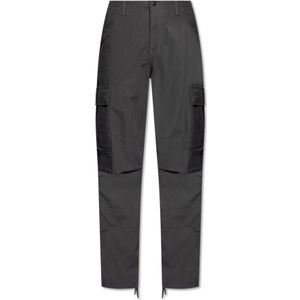 Carhartt Wip, Heren, Broeken, Grijs, Maat: W28 Katoen,