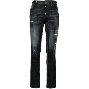 Dsquared2 Denim Broek , Black , Heren , Maat: XS