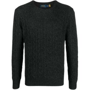 POLO RALPH LAUREN - Trui - Grijs - Wol en Kasjmier - Kabelmotief