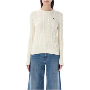 Polo Ralph Lauren, Dames, Truien, Wit, Maat: XL Katoen,