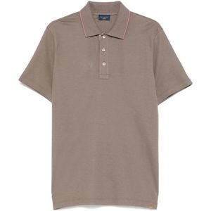 Paul & Shark, Heren, Tops, Bruin, Maat: L Katoen,