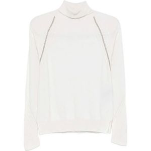 D.Exterior, Dames, Truien, Wit, Maat: L Wol,