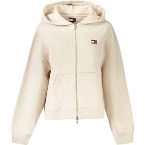 Tommy Hilfiger, Dames, Sweatshirts & Hoodies, Beige, Maat: S Katoen,