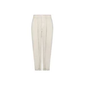 Burberry Gekreukelde Nylon Joggingbroek , Beige , Heren , Maat: S