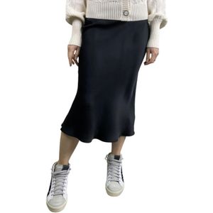 Anine Bing, Dames, Rokken, Zwart, Maat: XS Satijn,