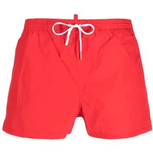 Dsquared2, Heren, Badkleding, Rood, Maat: 2XS