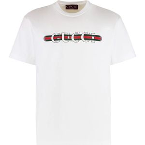 Gucci, Dames, Tops, Wit, Maat: M Katoen,