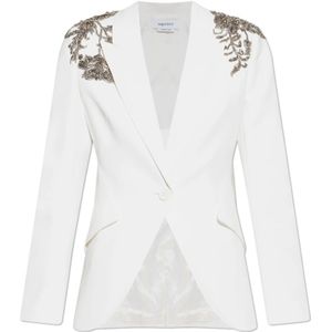 Alexander McQueen, Dames, Jassen, Wit, Maat: XS Zijde,