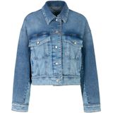 Marc Cain - Klassieke Jeansjas - Blauw - Boxy Pasvorm - Candiani Denim