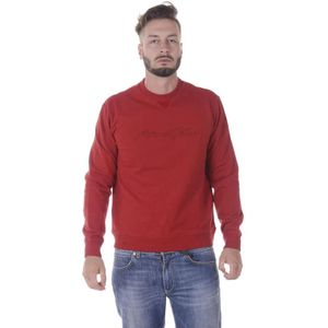Armani Jeans, Heren, Sweatshirts & Hoodies, Rood, Maat: L Katoen,