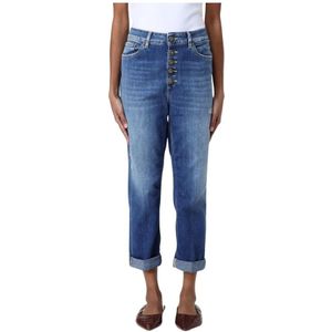 Dondup, Dames, Jeans, Blauw, Maat: W27 Denim,