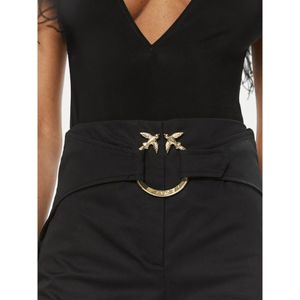 Pinko, Dames, Broeken, Zwart, Maat: M Katoen,