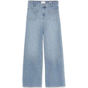 Frame, Dames, Jeans, Blauw, Maat: W27 Katoen,