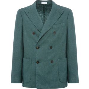 Boglioli, Heren, Jassen, Groen, Maat: L Wol,