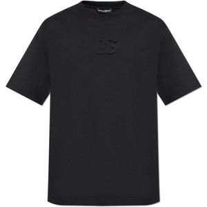 Dolce & Gabbana, Heren, Tops, Zwart, Maat: M Katoen,