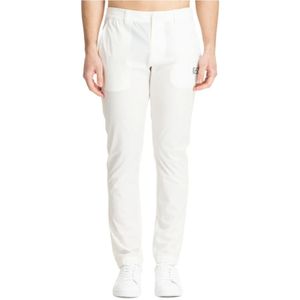 Emporio Armani Ea7, Heren, Broeken, Wit, Maat: M Polyamide,