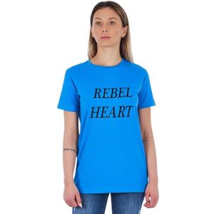 Frankie Morello, Heren, Tops, Blauw, Maat: XS Katoen,