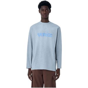 Erl, Heren, Sweatshirts & Hoodies, Grijs, Maat: L Katoen,