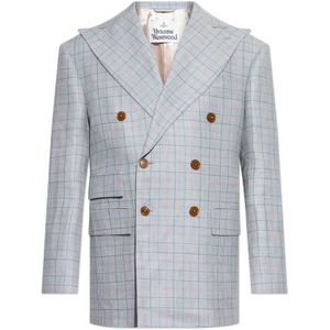 Vivienne Westwood, Heren, Jassen, Blauw, Maat: M Linnen,