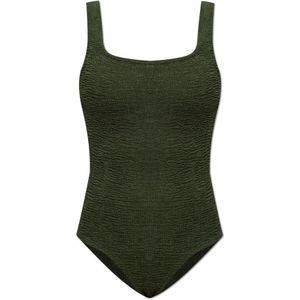 Hunza G, Dames, Badkleding, Groen, Maat: ONE Size Polyamide,