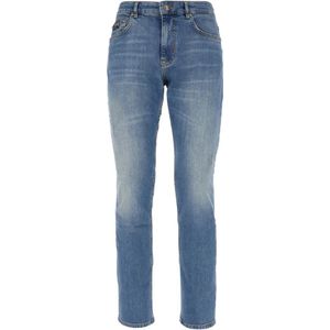 Versace Jeans Couture, Heren, Jeans, Blauw, Maat: W38 Denim,