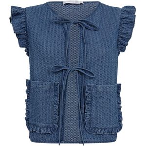 Co'Couture, Dames, Jassen, Blauw, Maat: M Denim,