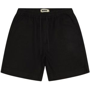 Woodbird, Heren, Korte broeken, Zwart, Maat: S Linnen,