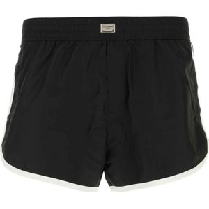 Dolce & Gabbana, Heren, Badkleding, Zwart, Maat: XL Poliester,