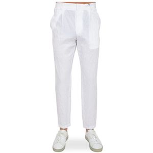 Emporio Armani, Heren, Broeken, Wit, Maat: L Katoen,
