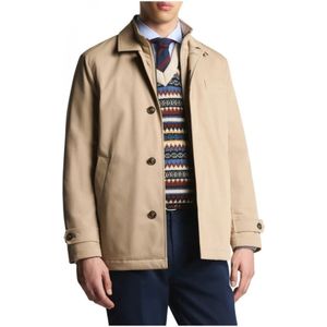 Fay, Heren, Jassen, Beige, Maat: L