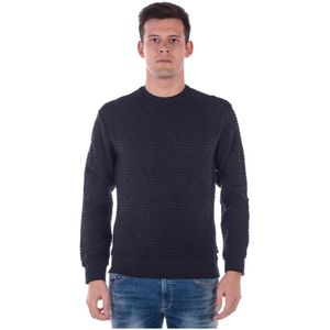 Emporio Armani, Heren, Truien, Zwart, Maat: L Katoen,
