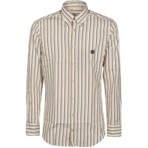 Etro, Heren, Overhemden, Veelkleurig, Maat: XL Katoen,