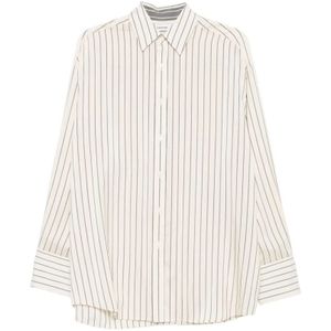 Carven, Dames, Blouses & Shirts, Grijs, Maat: XS Zijde,