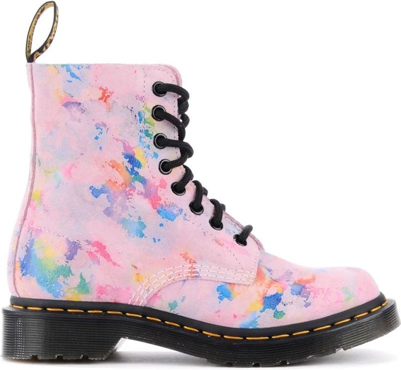 Dr. Martens - 1460 Pascal - Veterboots - Roze Rainbow Burst Suede