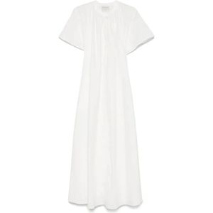 Forte Forte, Dames, Jurken, Wit, Maat: S Katoen,