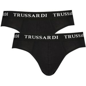 Trussardi, Heren, Ondergoed, Zwart, Maat: L Katoen,