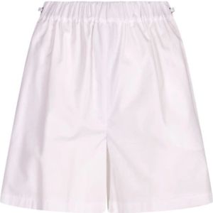 Max Mara, Dames, Korte broeken, Wit, Maat: XS Katoen,