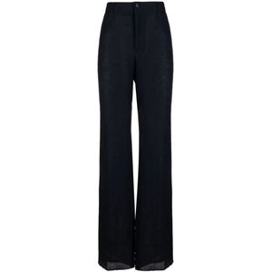 Dolce & Gabbana, Heren, Broeken, Blauw, Maat: M Linnen,