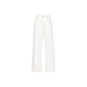 Jacquemus Wide Jeans , White , Dames , Maat: W28