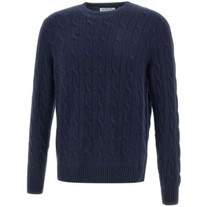 MC2 Saint Barth, Heren, Truien, Blauw, Maat: S Wol,