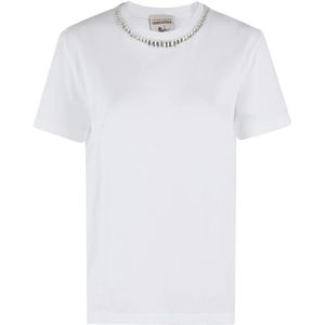 Semicouture, Dames, Tops, Wit, Maat: XS Katoen,