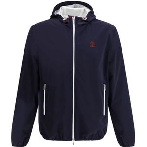 Brunello Cucinelli, Heren, Jassen, Blauw, Maat: S