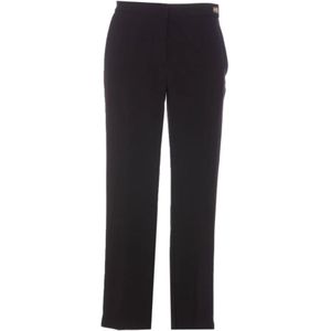 Elisabetta Franchi, Dames, Broeken, Zwart, Maat: M